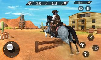 Western Cowboy Revenge - Gun Fighter Gang Shooting captura de pantalla 2