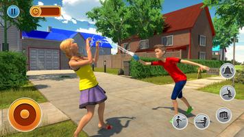 Virtual Neighbor High School Bully Boy Family Game स्क्रीनशॉट 2
