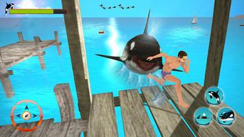 Killer Blue Orca Whale Attack Sim 3D: Whale game ภาพหน้าจอ 3