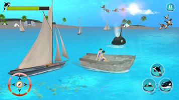 Killer Blue Orca Whale Attack Sim 3D: Whale game โปสเตอร์