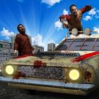 Fou Zombies Car Wars 3D icône