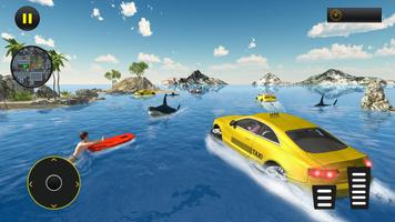 Jeux de simulateur de voiture de taxi de l'eau capture d'écran 1