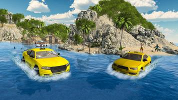 Jeux de simulateur de voiture de taxi de l'eau capture d'écran 2