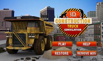 Camion simulateur 3D Affiche