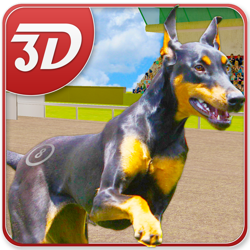 Cane da corsa simulatore 3D