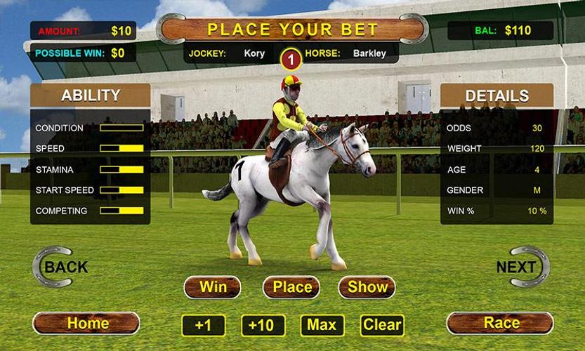 Horse betting game app ufc 160 betting guide