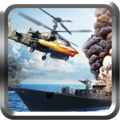 Stealth Hélicoptère Gunship 3D icon