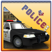 Police voiture pilote 3D 2015 icon