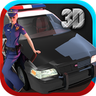 Police voiture simulateur 3D icône