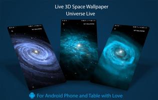 Galaxy Live Wallpaper 3D Pro Free تصوير الشاشة 1