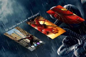 Superheroes 3D Spider Live Wallpaper Premium Free capture d'écran 1