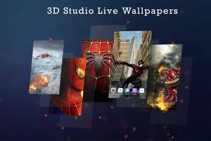 Superheroes 3D Spider Live Wallpaper Premium Free 截圖 3