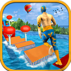 Real Stuntman Water Run Wipeout Free Games 2018 иконка