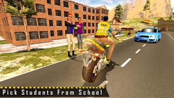 Bike Taxi Sim 3D Driving Games Cartaz