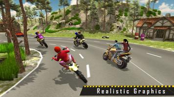Bike Taxi Sim 3D Driving Games imagem de tela 1