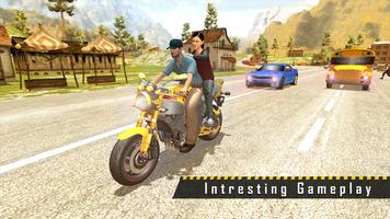 Bike Taxi Sim 3D Driving Games capture d'écran 2