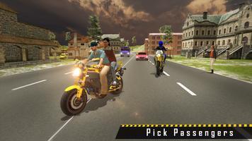 Bike Taxi Sim 3D Driving Games syot layar 3
