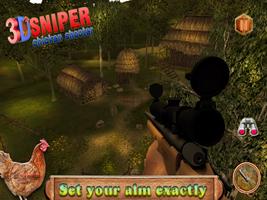 Sniper 3D Tireur de poulet capture d'écran 2