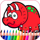 Dinosaur Coloring Game For Kid icône