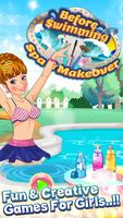 pool party  spa and makeover poster