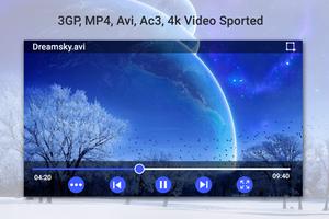 3GP/MP4/AVI Video Player Affiche
