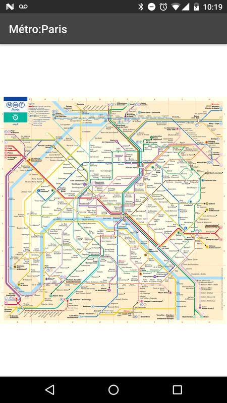 metro map paris offline poster