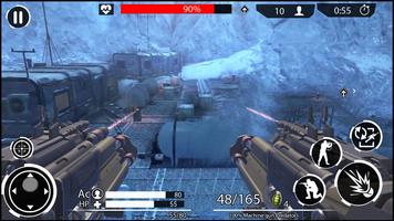 Winter Battlefield Shootout : FPS Shooting Games imagem de tela 3