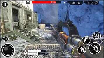 Winter Battlefield Shootout : FPS Shooting Games imagem de tela 2