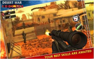 Desert War Shooter 2017 ảnh chụp màn hình 2