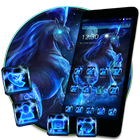 Blue Thunder Unicorn Theme icône