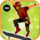 3D Skateboard Skater Free أيقونة