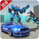 Mỹ cảnh sát 3d con ngựa robot xe hơi chụp APK