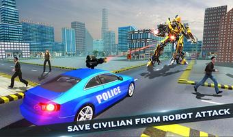 UNS Polizei 3d Auto Roboter wild Pferd Kampf Screenshot 1
