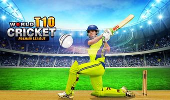 World T10 Cricket Premier League 3D Affiche