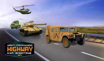 Armee Kommando Autobahn Krieg Plakat