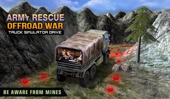 Army Rescue Offroad War Truck Simulator Drive syot layar 3