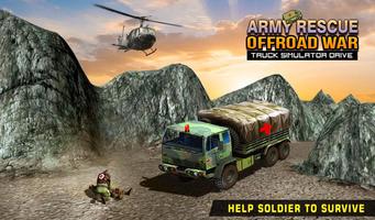 Army Rescue Offroad War Truck Simulator Drive syot layar 1