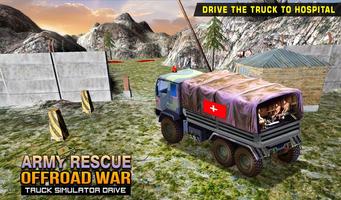 Army Rescue Offroad War Truck Simulator Drive syot layar 2