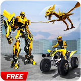 Futuristic Robot Quad Bike Dinosaur Survival Game simgesi
