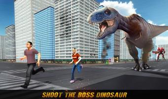 Futuristic Robot Quad Bike Dinosaur Survival Game ảnh chụp màn hình 1
