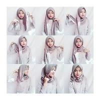 3 Schermata Step by step DIY daily trendy Hijab