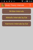 Music theory : Intervals Affiche