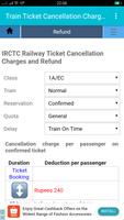 Rail Ticket Cancellation Charges capture d'écran 1