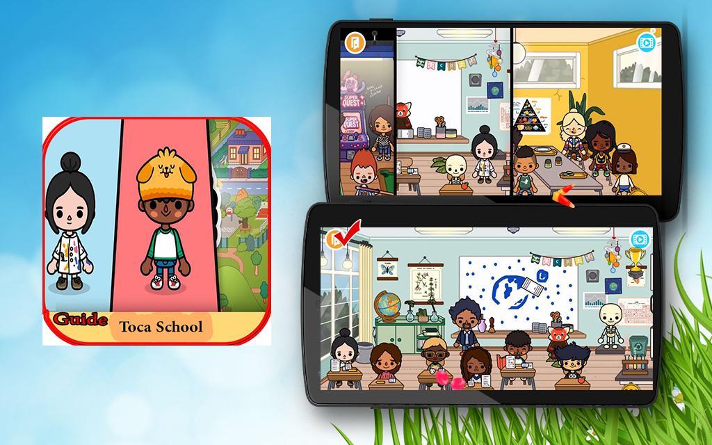 6 school life. Toca Life: School. Toca Lab elements.