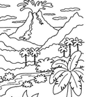 Coloring Pages The Mountains icône