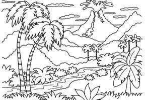 Coloring Pages The Mountains capture d'écran 1