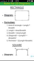 2D & 3D All Mensuration formulae 截图 2