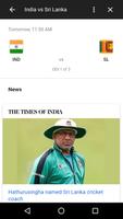 2 Schermata Live Cricket Score, News, Commentry