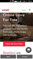 Poster Wooplr - open your online store for free