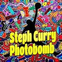 Steph Curry Photobomb Affiche